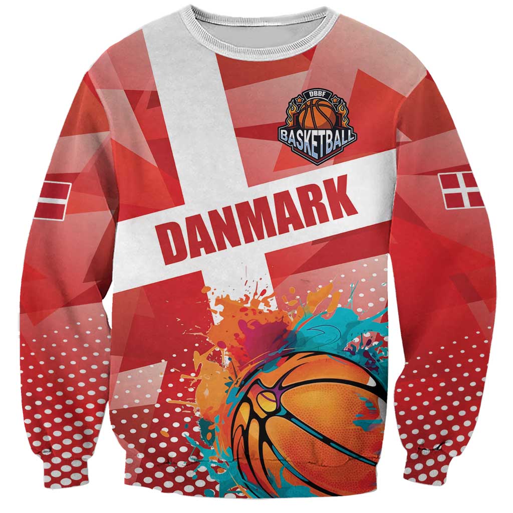 Custom Danmark Basketball Go Champions Sweatshirt Sporty Style
