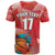 Custom Danmark Basketball Go Champions T Shirt Sporty Style