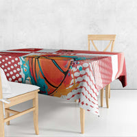 Custom Danmark Basketball Go Champions Tablecloth Sporty Style