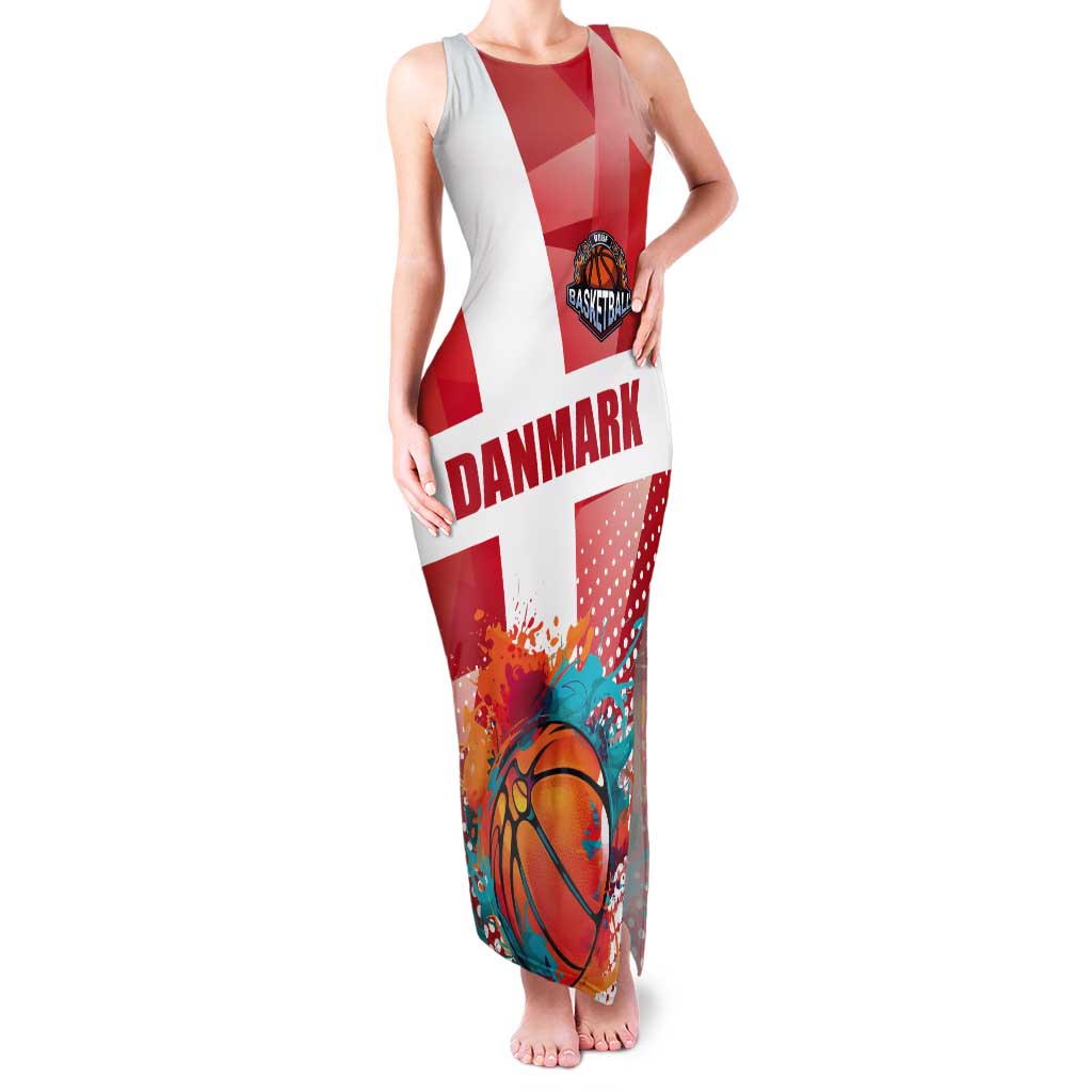 Custom Danmark Basketball Go Champions Tank Maxi Dress Sporty Style
