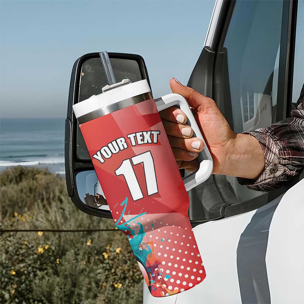 Custom Danmark Basketball Go Champions Tumbler With Handle Sporty Style