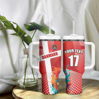 Custom Danmark Basketball Go Champions Tumbler With Handle Sporty Style
