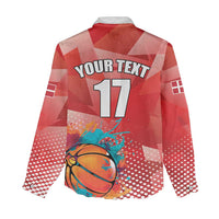 Custom Danmark Basketball Go Champions Women Casual Shirt Sporty Style