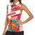 Custom Danmark Basketball Go Champions Women Sleeveless Polo Shirt Sporty Style