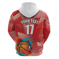 Custom Danmark Basketball Go Champions Zip Hoodie Sporty Style