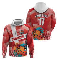 Custom Danmark Basketball Go Champions Zip Hoodie Sporty Style