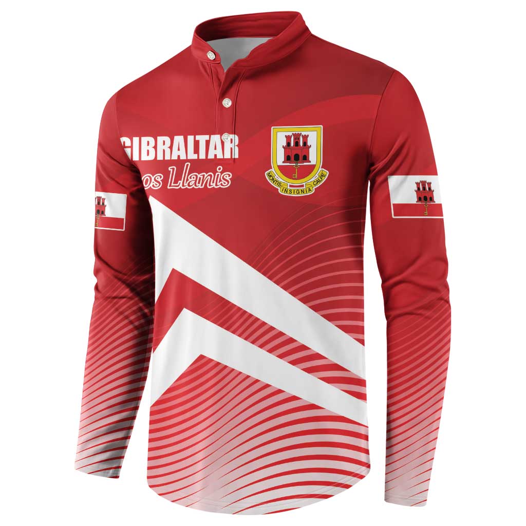 Custom Gibraltar We are Champions Button Sweatshirt Sporty Style