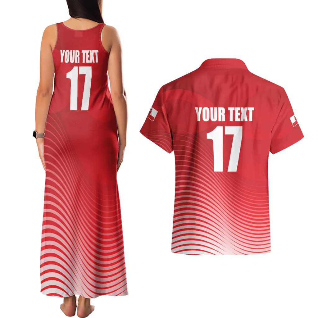 Custom Gibraltar We are Champions Couples Matching Tank Maxi Dress and Hawaiian Shirt Sporty Style