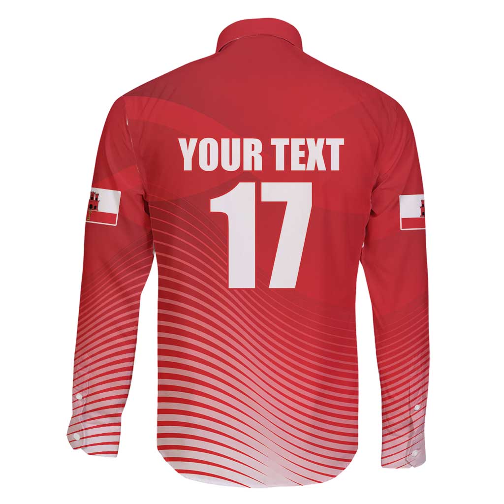 Custom Gibraltar We are Champions Family Matching Long Sleeve Bodycon Dress and Hawaiian Shirt Sporty Style