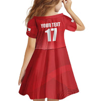 Custom Gibraltar We are Champions Family Matching Off The Shoulder Long Sleeve Dress and Hawaiian Shirt Sporty Style