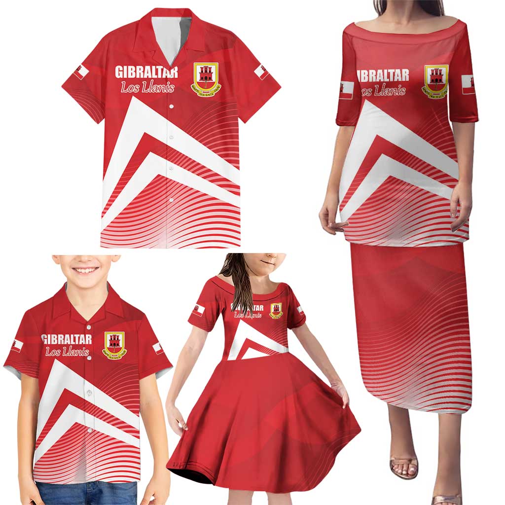 Custom Gibraltar We are Champions Family Matching Puletasi and Hawaiian Shirt Sporty Style