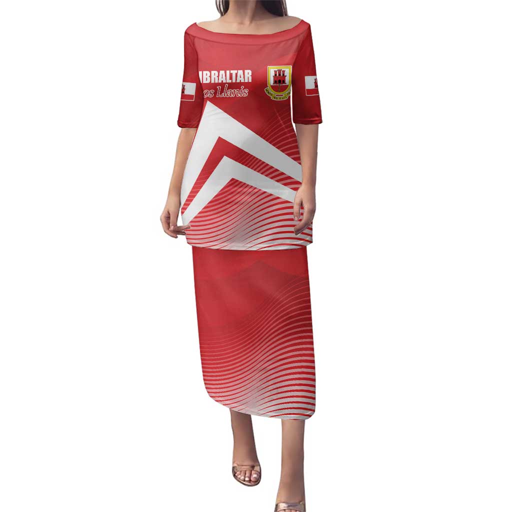 Custom Gibraltar We are Champions Family Matching Puletasi and Hawaiian Shirt Sporty Style