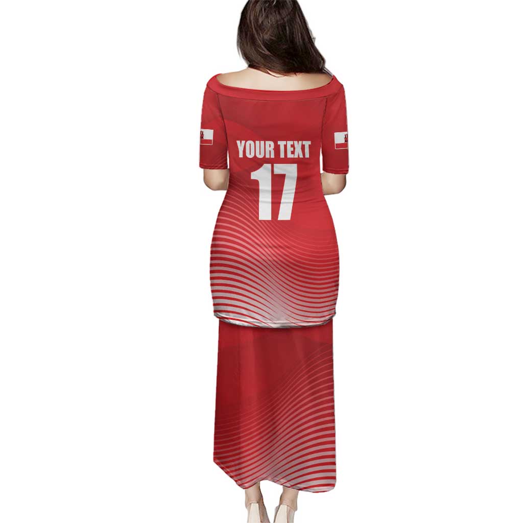 Custom Gibraltar We are Champions Family Matching Puletasi and Hawaiian Shirt Sporty Style