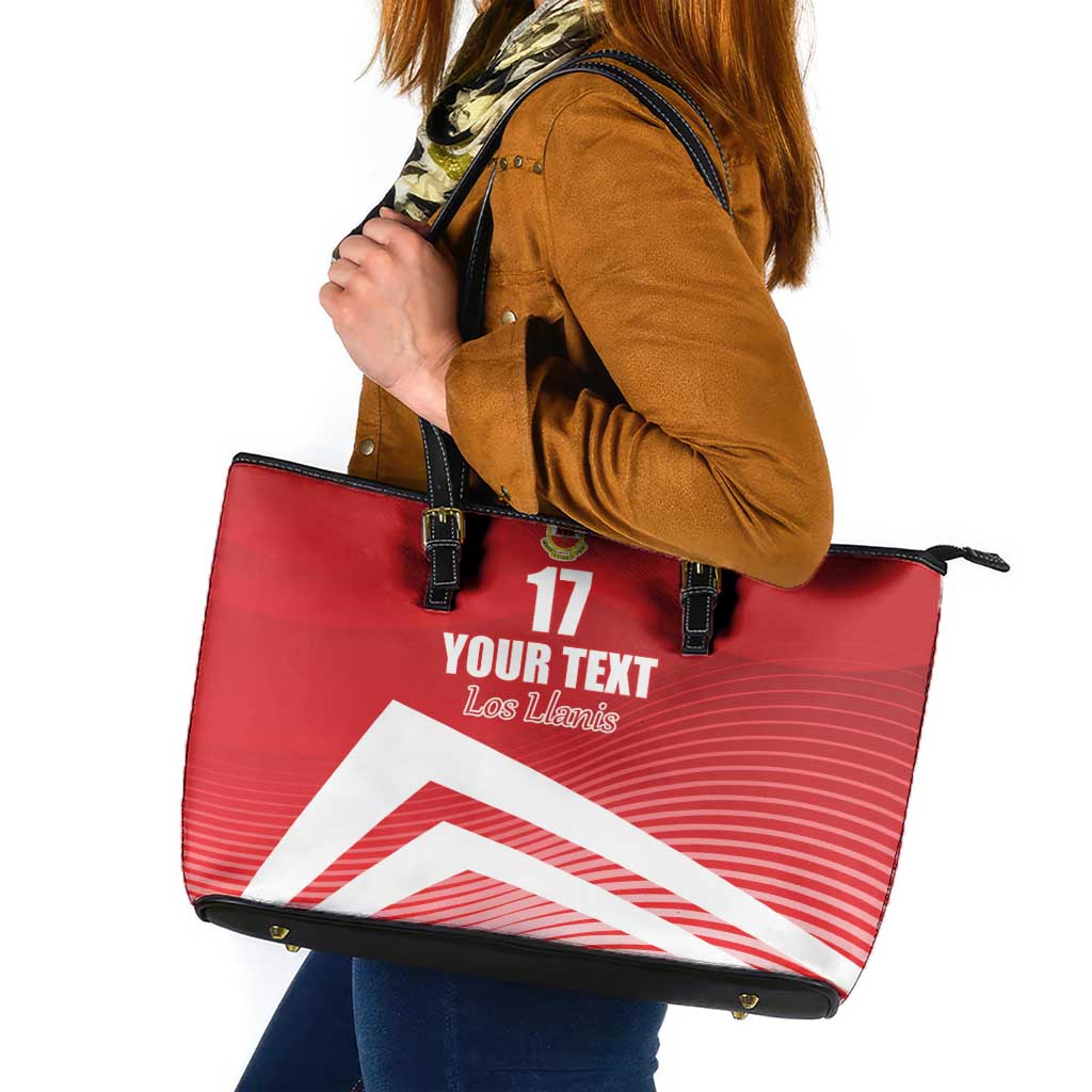 Custom Gibraltar We are Champions Leather Tote Bag Sporty Style