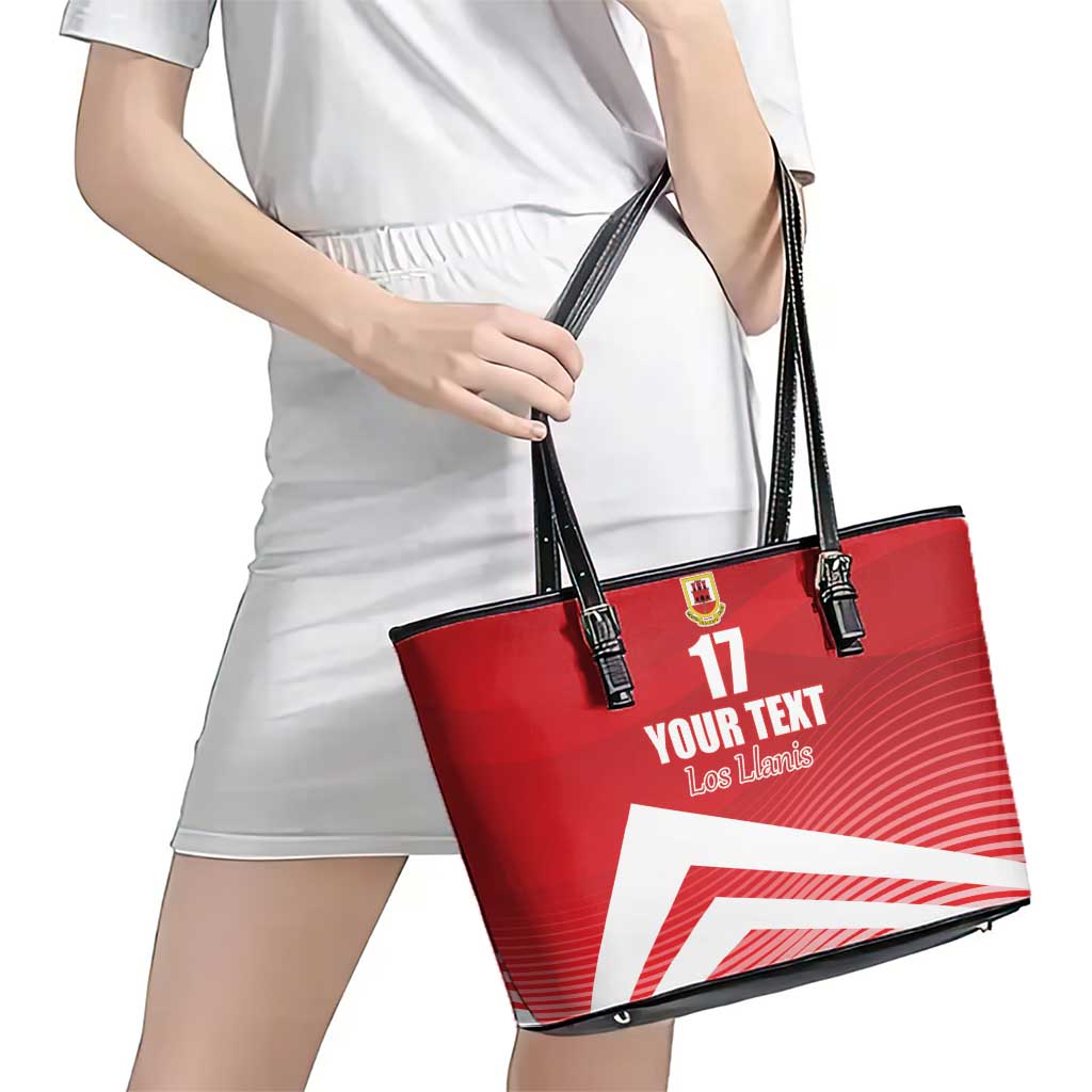 Custom Gibraltar We are Champions Leather Tote Bag Sporty Style
