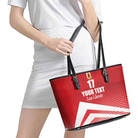 Custom Gibraltar We are Champions Leather Tote Bag Sporty Style