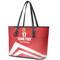 Custom Gibraltar We are Champions Leather Tote Bag Sporty Style