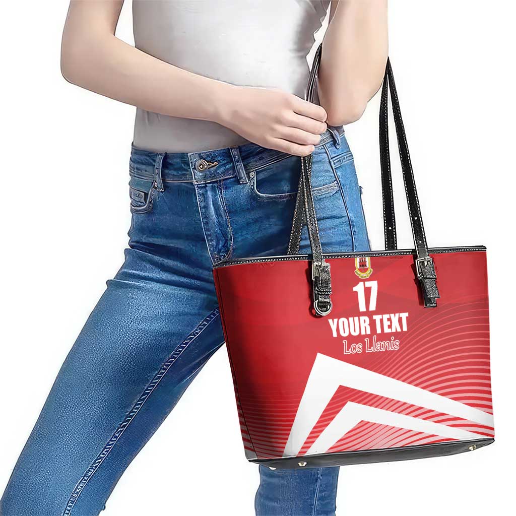 Custom Gibraltar We are Champions Leather Tote Bag Sporty Style