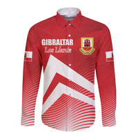 Custom Gibraltar We are Champions Long Sleeve Button Shirt Sporty Style