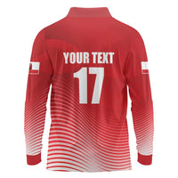 Custom Gibraltar We are Champions Long Sleeve Polo Shirt Sporty Style