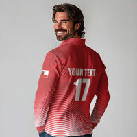 Custom Gibraltar We are Champions Long Sleeve Polo Shirt Sporty Style