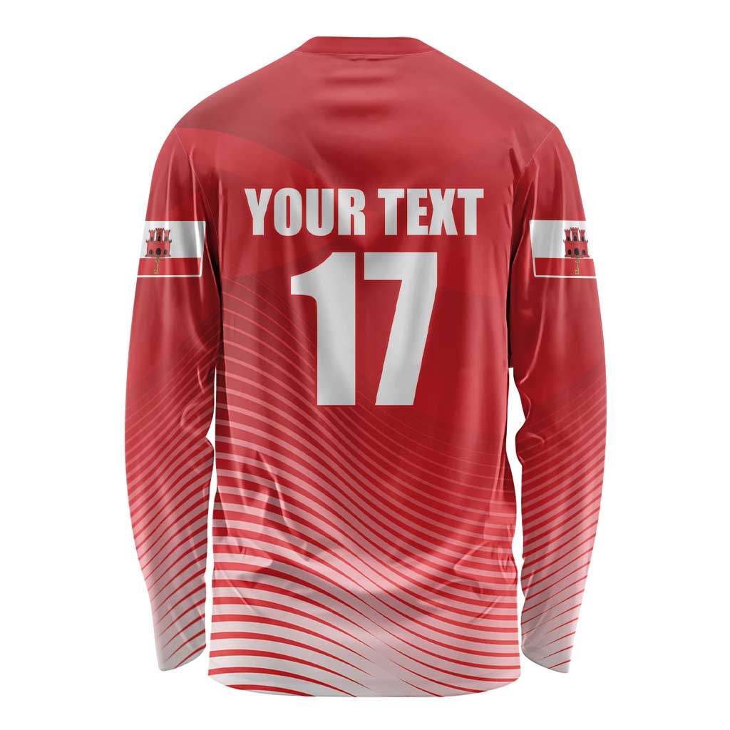 Custom Gibraltar We are Champions Long Sleeve Shirt Sporty Style