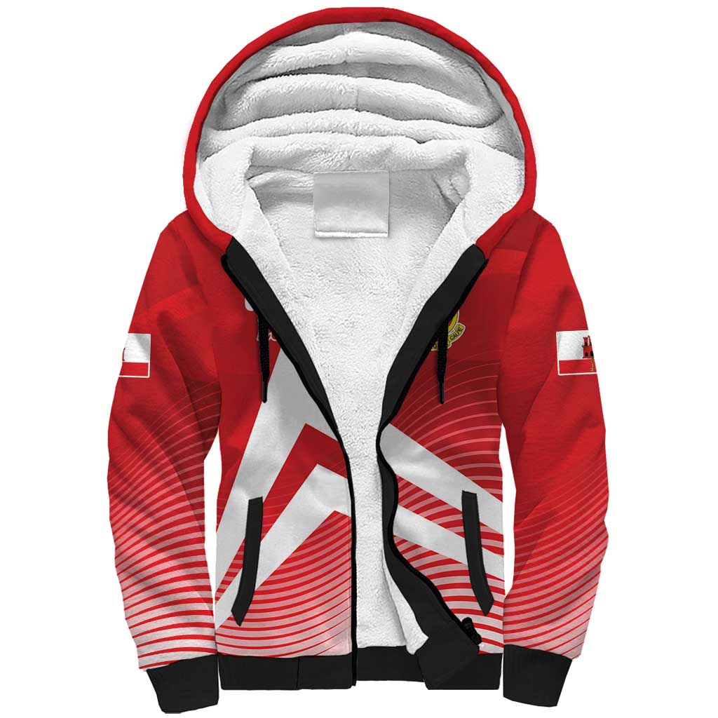Custom Gibraltar We are Champions Sherpa Hoodie Sporty Style