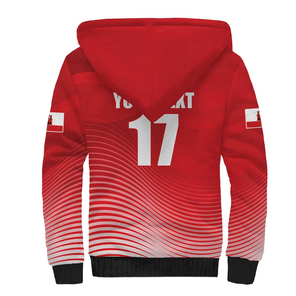 Custom Gibraltar We are Champions Sherpa Hoodie Sporty Style