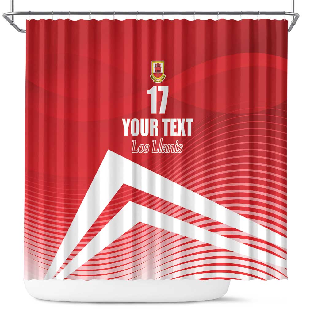Custom Gibraltar We are Champions Shower Curtain Sporty Style