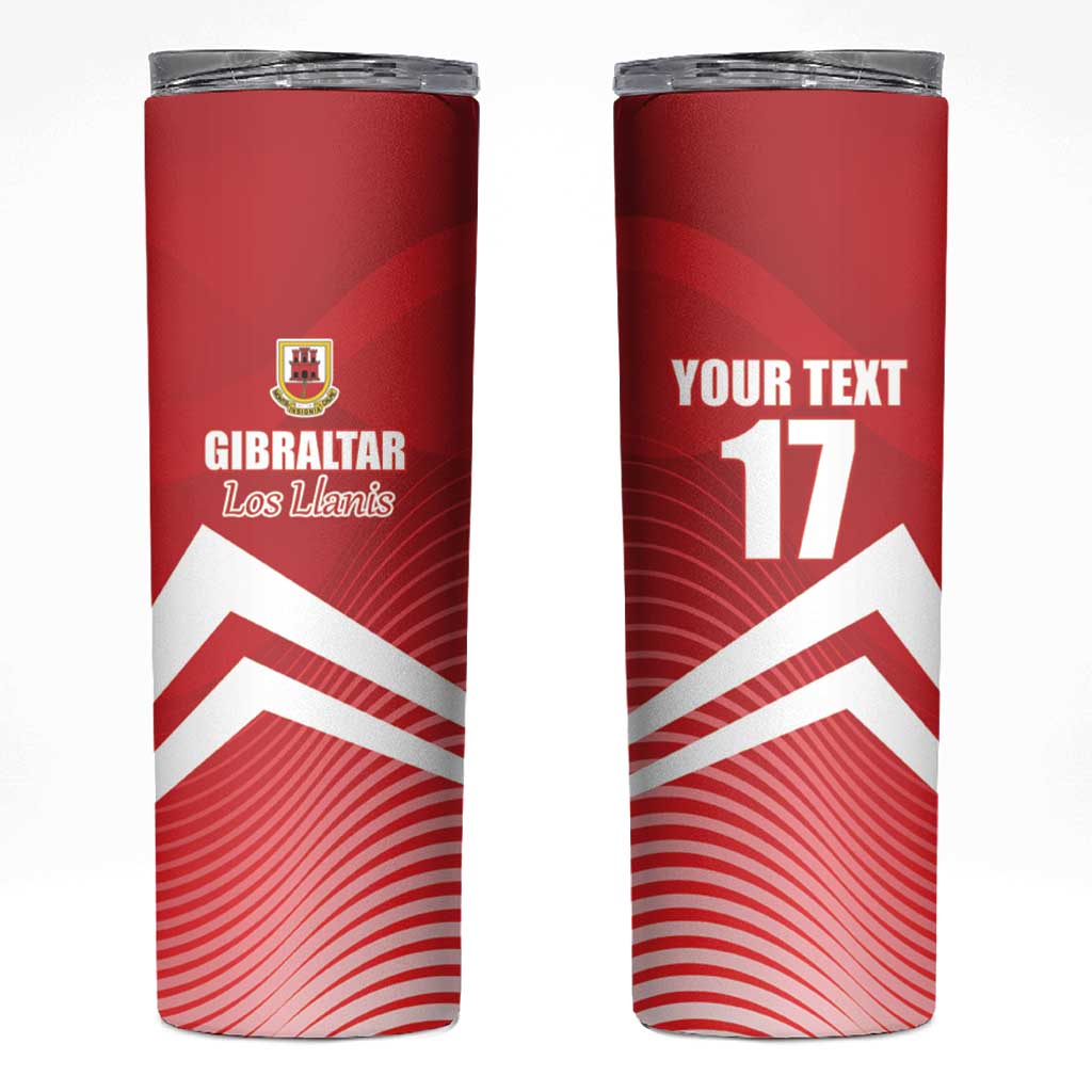 Custom Gibraltar We are Champions Skinny Tumbler Sporty Style