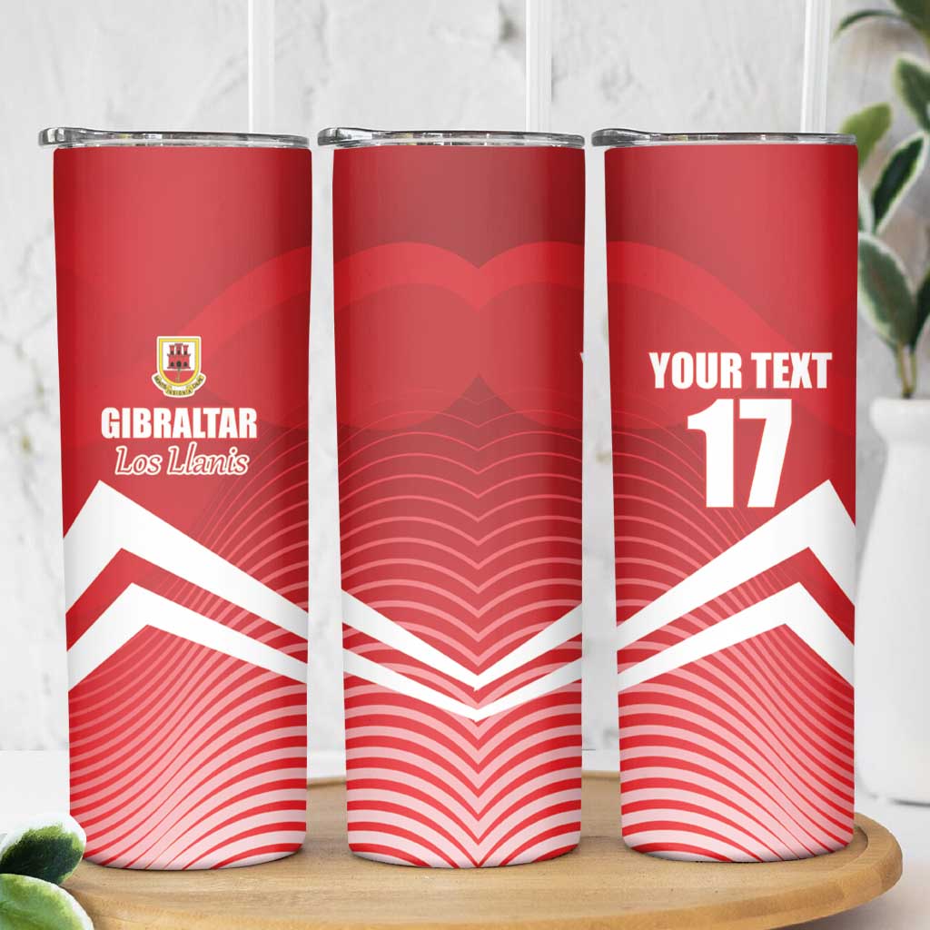 Custom Gibraltar We are Champions Skinny Tumbler Sporty Style