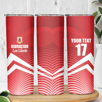Custom Gibraltar We are Champions Skinny Tumbler Sporty Style