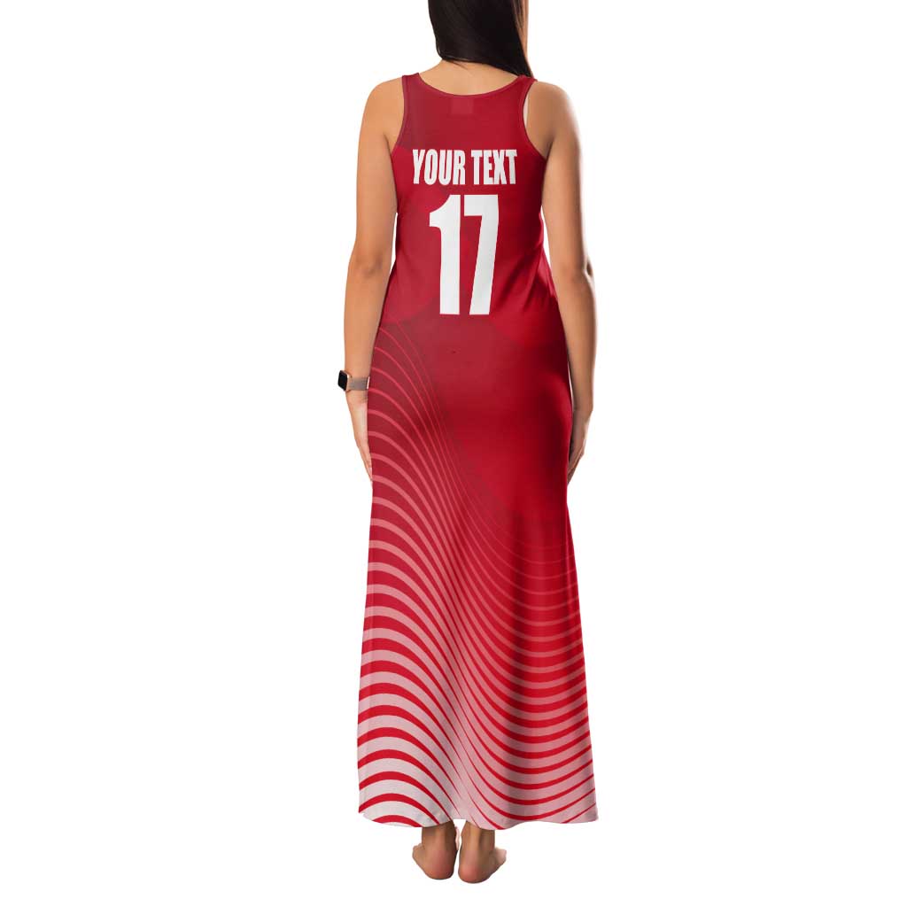 Custom Gibraltar We are Champions Tank Maxi Dress Sporty Style