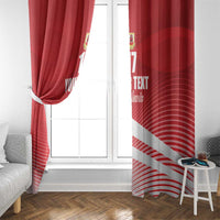 Custom Gibraltar We are Champions Window Curtain Sporty Style