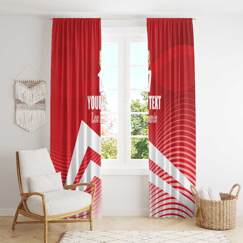 Custom Gibraltar We are Champions Window Curtain Sporty Style