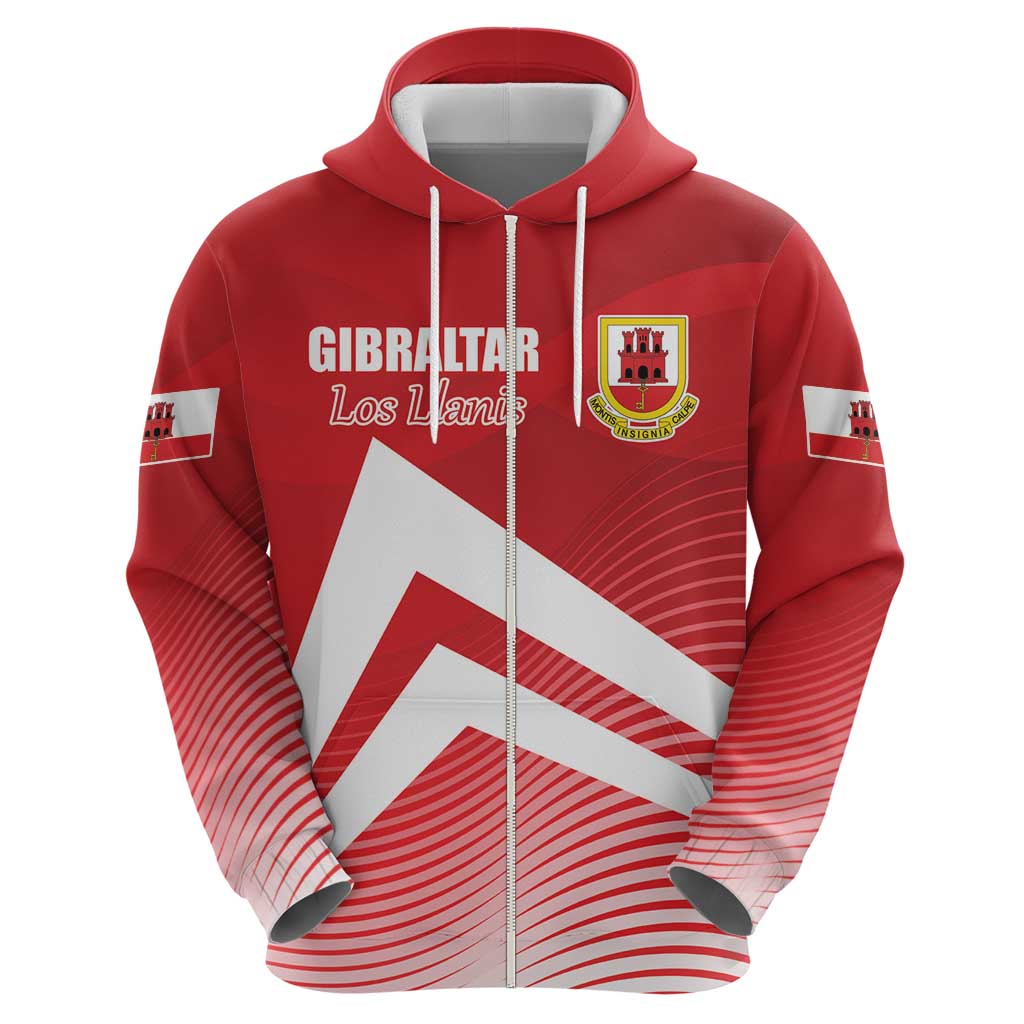 Custom Gibraltar We are Champions Zip Hoodie Sporty Style