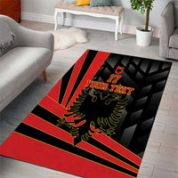 Custom Albania Football We are Champions Area Rug Sporty Style with The Double-headed eagle