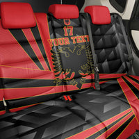 Custom Albania Football We are Champions Back Car Seat Cover Sporty Style with The Double-headed eagle
