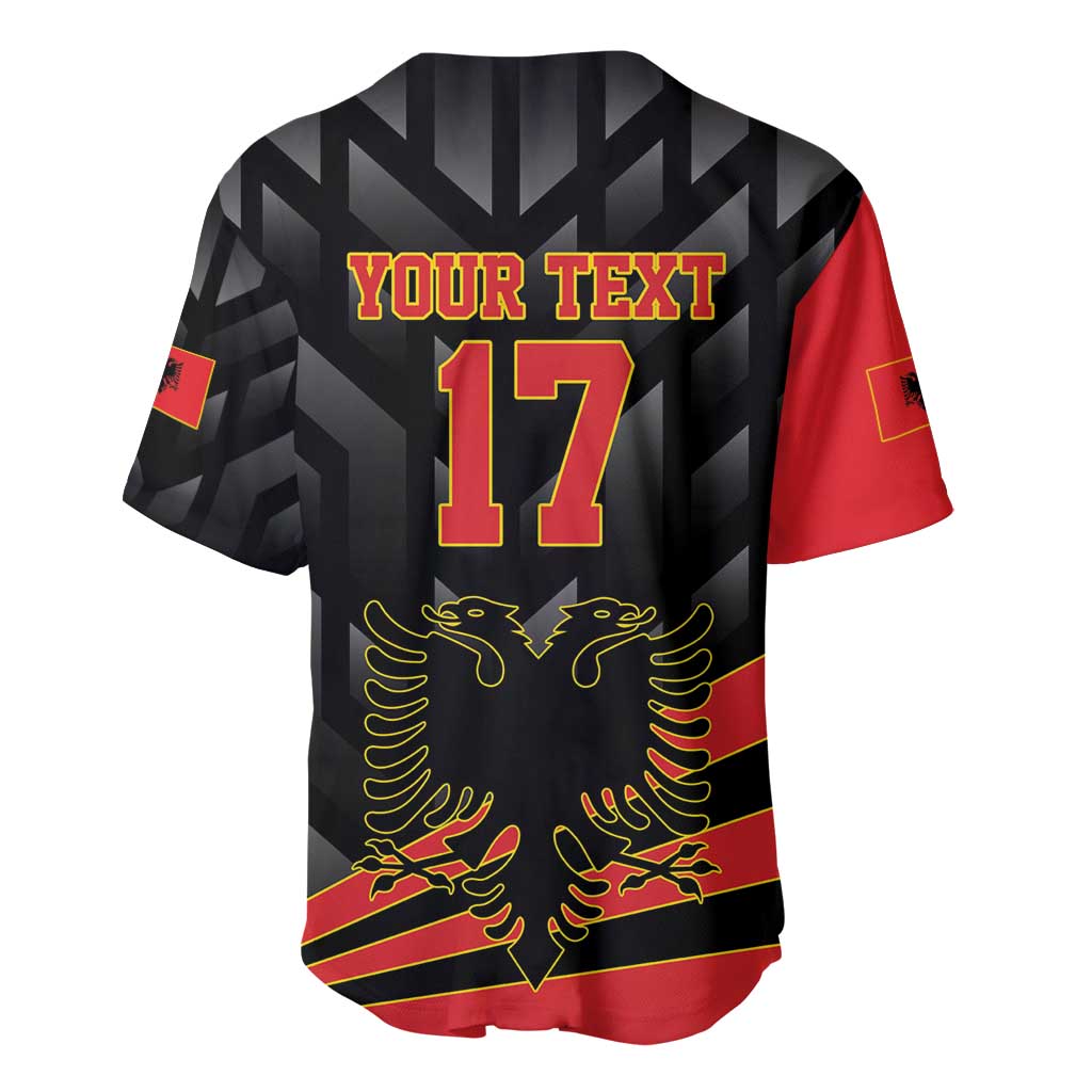 Custom Albania Football We are Champions Baseball Jersey Sporty Style with The Double-headed eagle