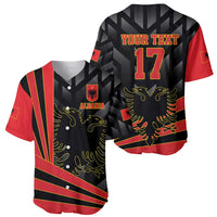 Custom Albania Football We are Champions Baseball Jersey Sporty Style with The Double-headed eagle