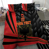 Custom Albania Football We are Champions Bedding Set Sporty Style with The Double-headed eagle