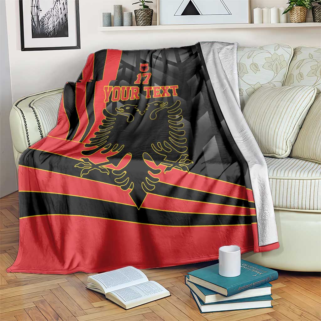Custom Albania Football We are Champions Blanket Sporty Style with The Double-headed eagle