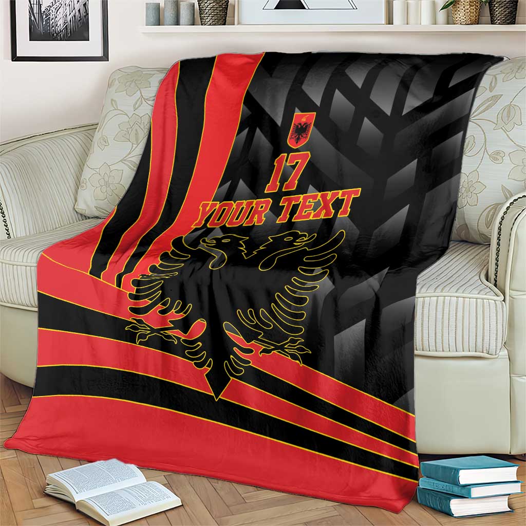 Custom Albania Football We are Champions Blanket Sporty Style with The Double-headed eagle