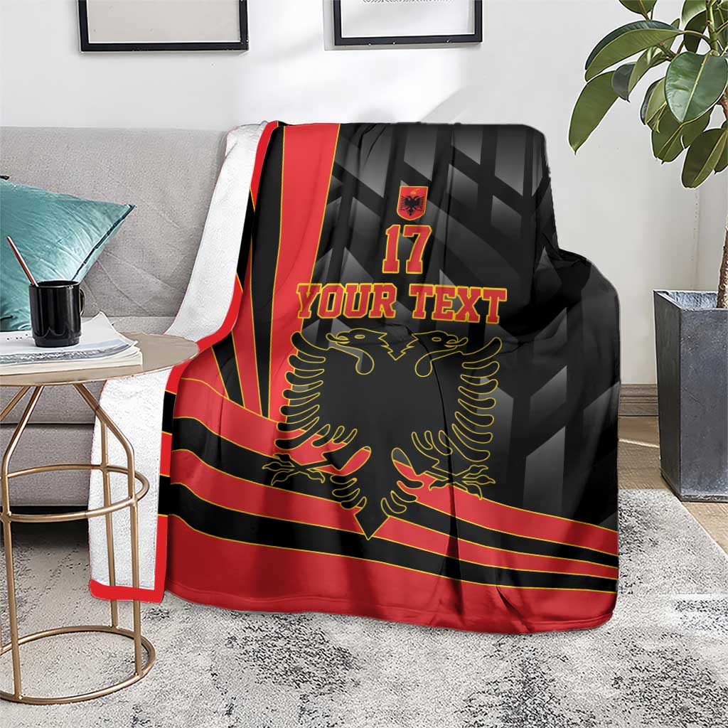 Custom Albania Football We are Champions Blanket Sporty Style with The Double-headed eagle