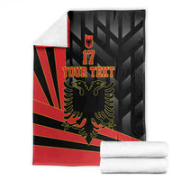 Custom Albania Football We are Champions Blanket Sporty Style with The Double-headed eagle
