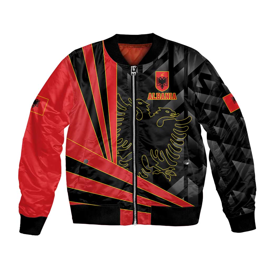 Custom Albania Football We are Champions Bomber Jacket Sporty Style with The Double-headed eagle