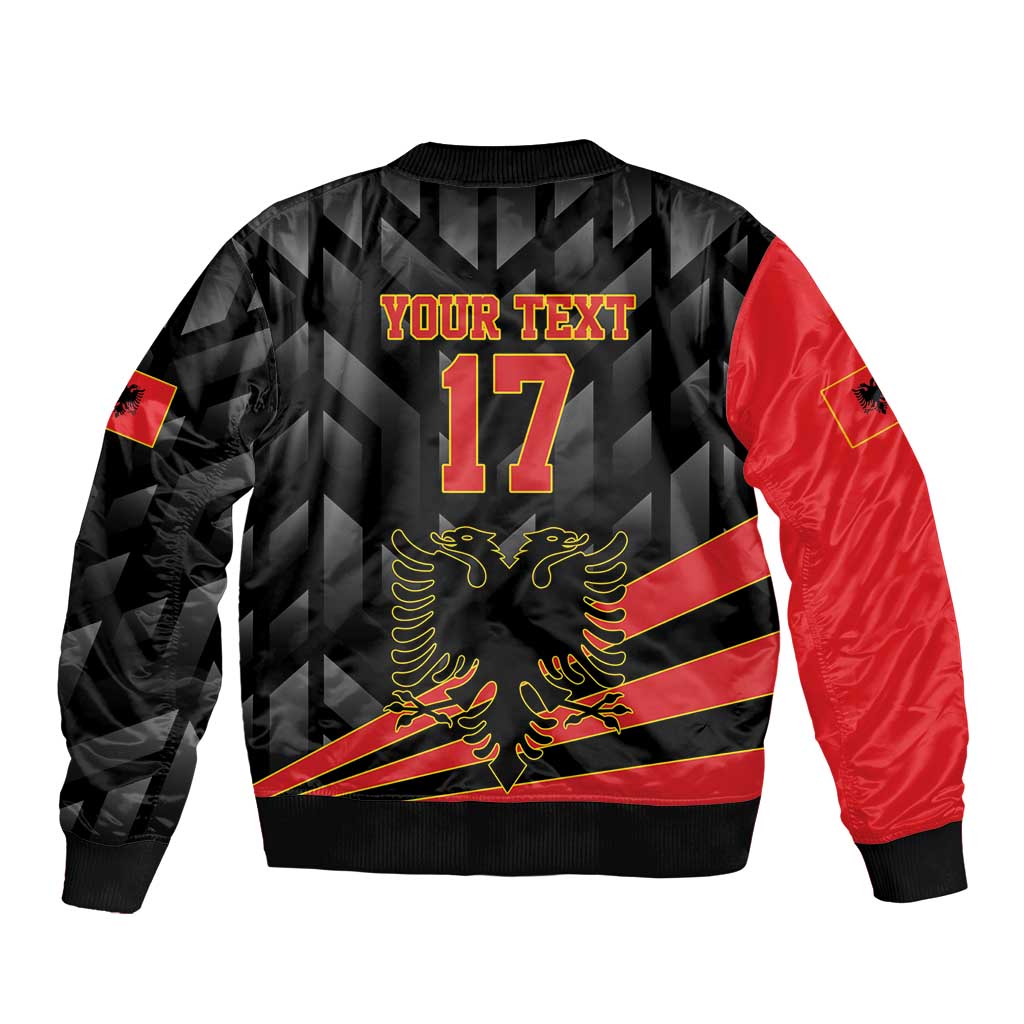 Custom Albania Football We are Champions Bomber Jacket Sporty Style with The Double-headed eagle