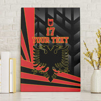 Custom Albania Football We are Champions Canvas Wall Art Sporty Style with The Double-headed eagle