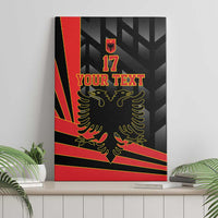 Custom Albania Football We are Champions Canvas Wall Art Sporty Style with The Double-headed eagle