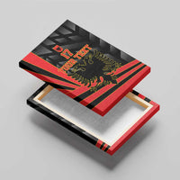 Custom Albania Football We are Champions Canvas Wall Art Sporty Style with The Double-headed eagle